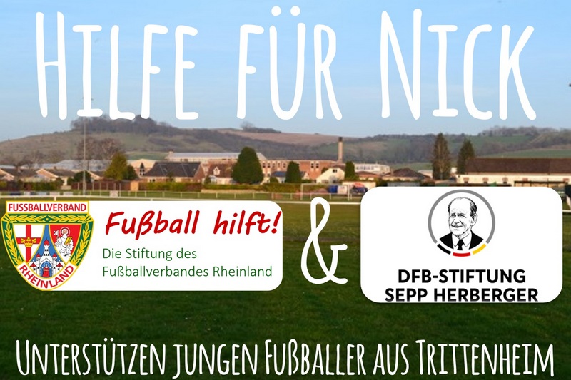 Hilfe f&uuml;r Nick: FVR-Stiftung und DFB-Stiftung Sepp Herberger
